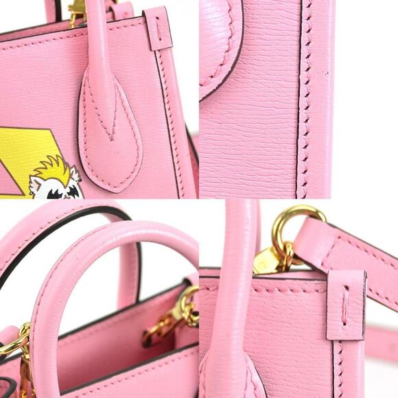 GUCCI Pink Leather Shoulder Bag - Picture 4 of 5